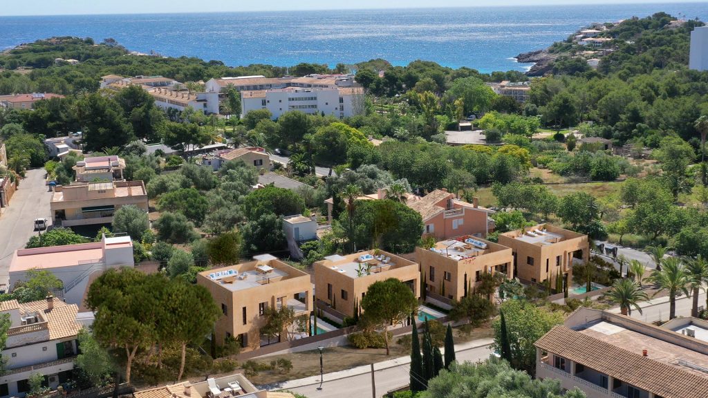 Vista aerea Chalets Font de Sa Cala en Cala Ratjada