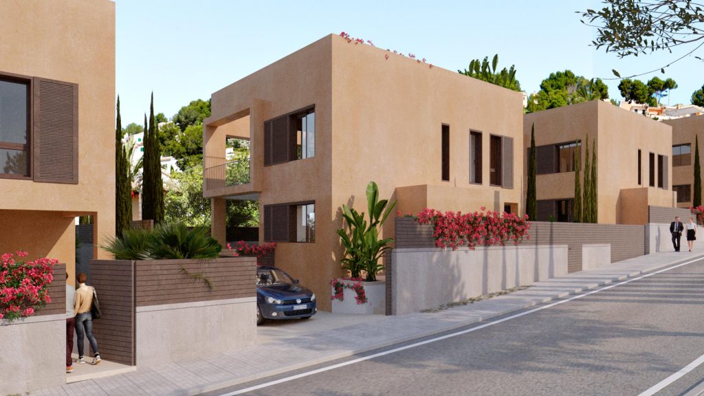 Entrada Chalets Font de Sa Cala en Cala Ratjada