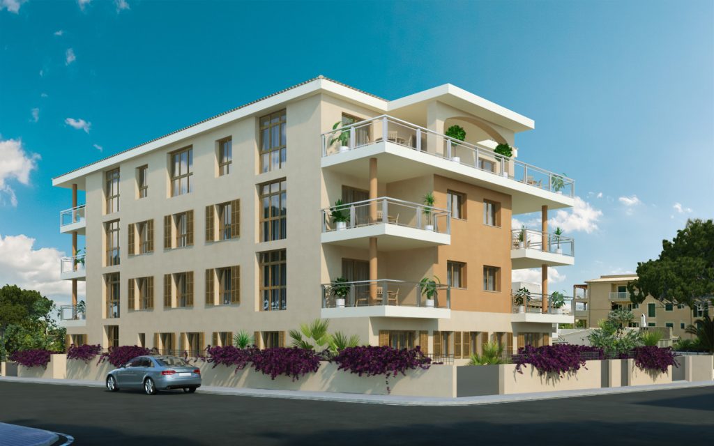 Exterior apartamentos edificio Sorolla en Cala Ratjada